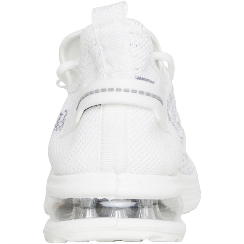 Brave Soul Mens Lakeside Bubble Trainers White Mono - Image 3