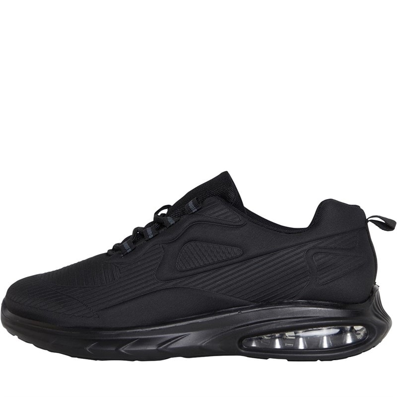 Brave Soul Mens League Bubble Trainers Black - Image 1