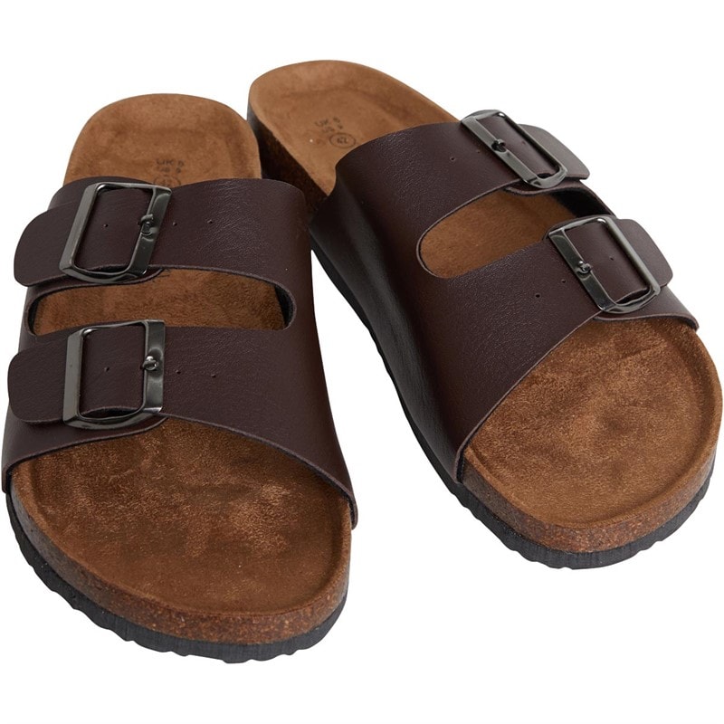 Brave Soul Mens Anthony Sandals Brown - Image 1