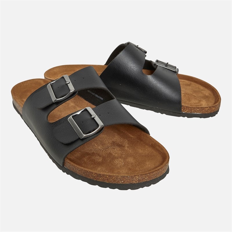 Brave Soul Mens Anthony Sandals Black
