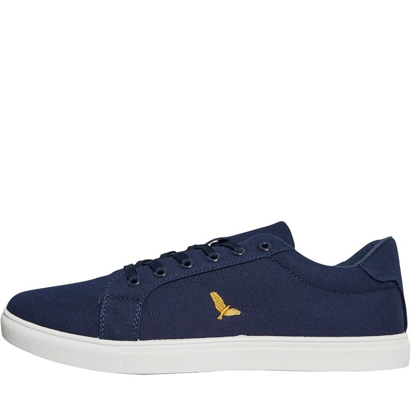 Brave Soul Mens Kite Eagle Canvas Pumps Navy - Image 1