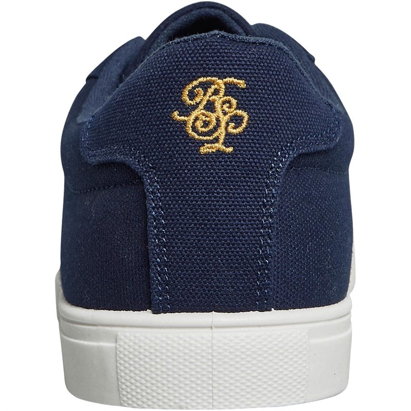 Brave Soul Mens Kite Eagle Canvas Pumps Navy - Image 3