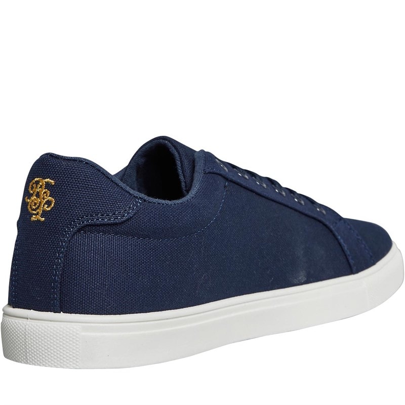 Brave Soul Mens Kite Eagle Canvas Pumps Navy - Image 5