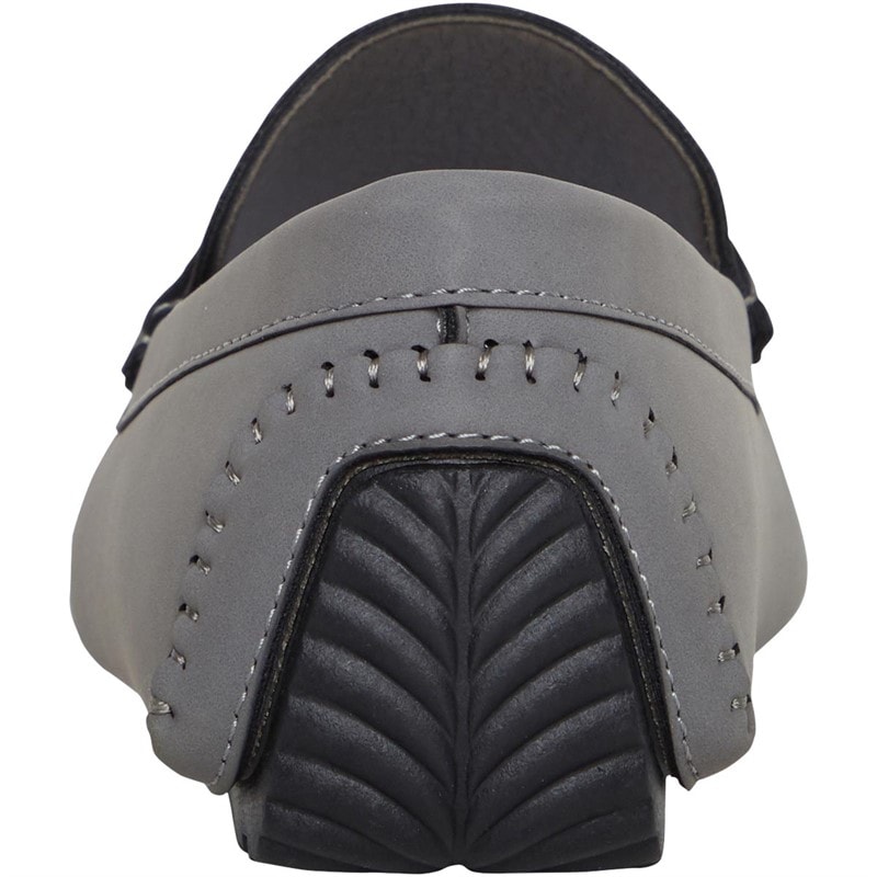 Brave Soul Mens Web Loafers Grey - Image 3