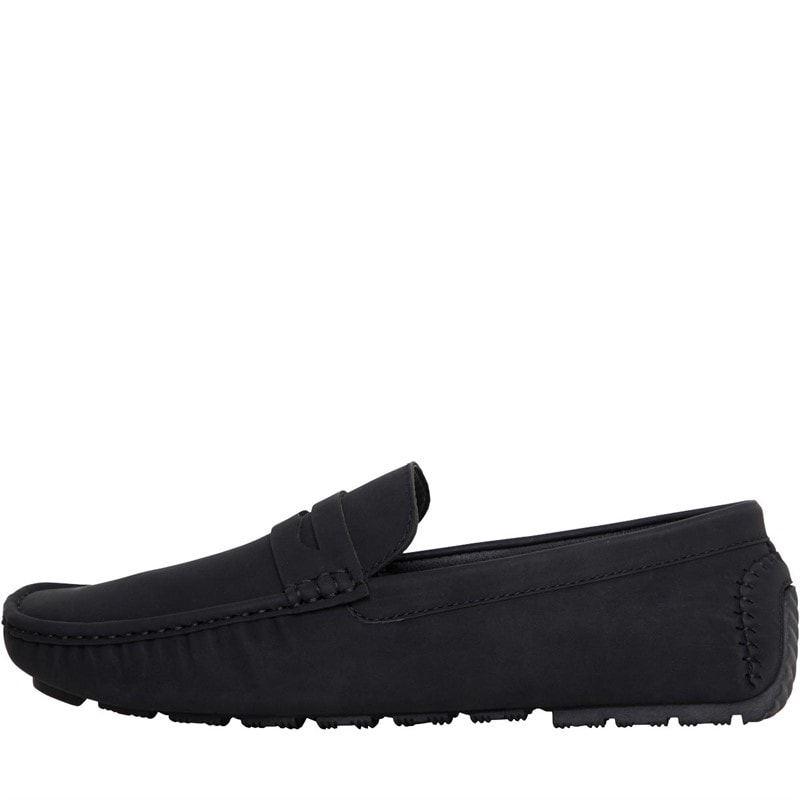 Brave Soul Mens Web Loafers Black