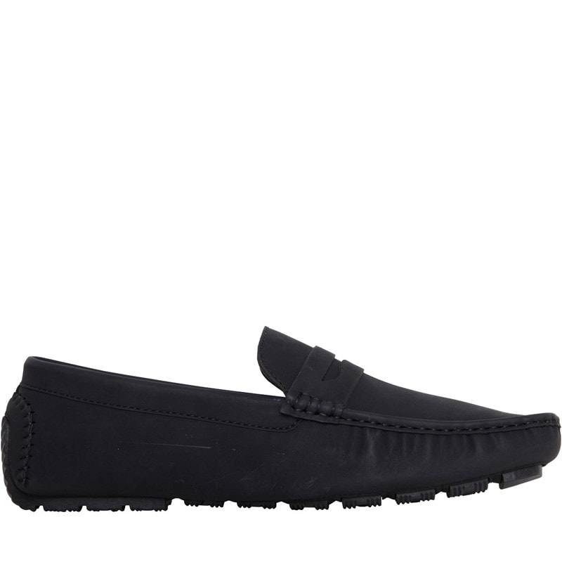 Brave Soul Mens Web Loafers Black - Image 5