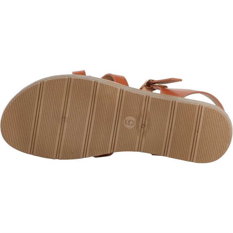 Brave Soul Womens Aria Ankle Strap Sandals Tan - Image 4