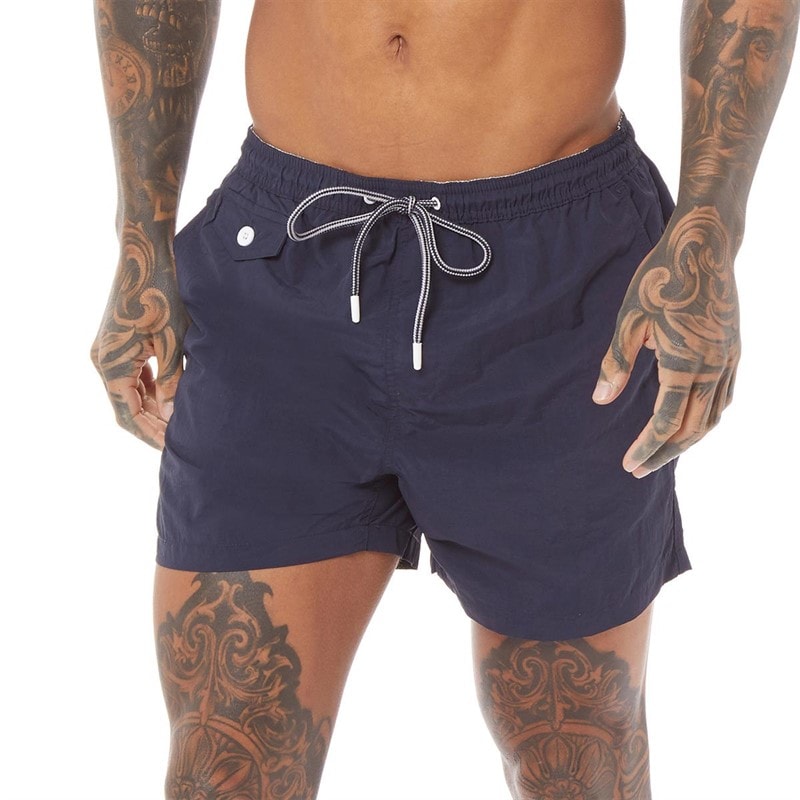 Brave Soul Mens Pier Swim Shorts Navy - Image 3