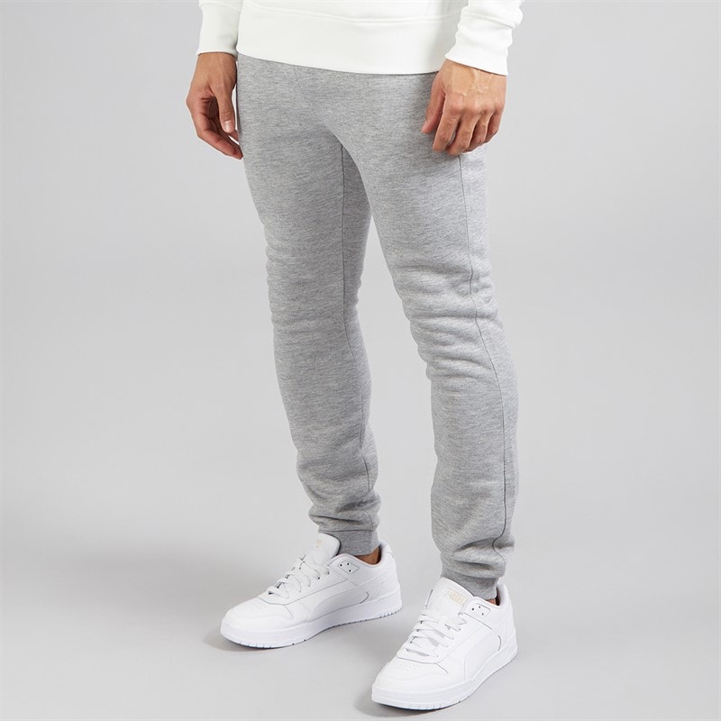 Brave Soul Mens Willas Joggers Light Grey Marl - Image 1