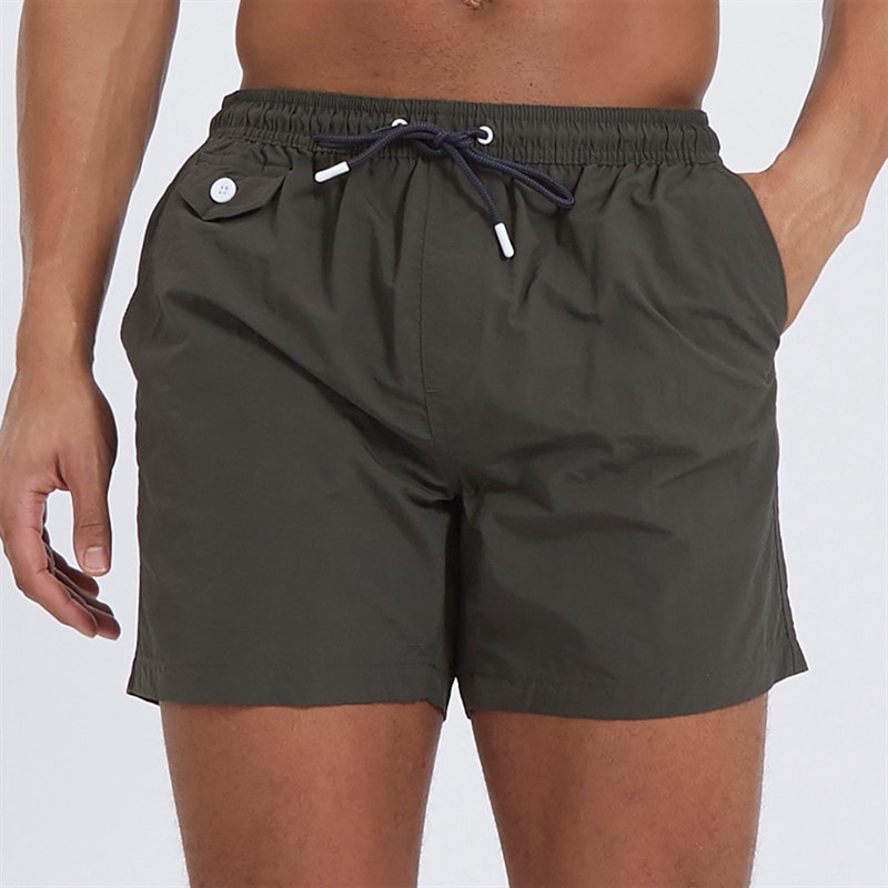 Brave Soul Mens Pier Swim Shorts Khaki - Image 1