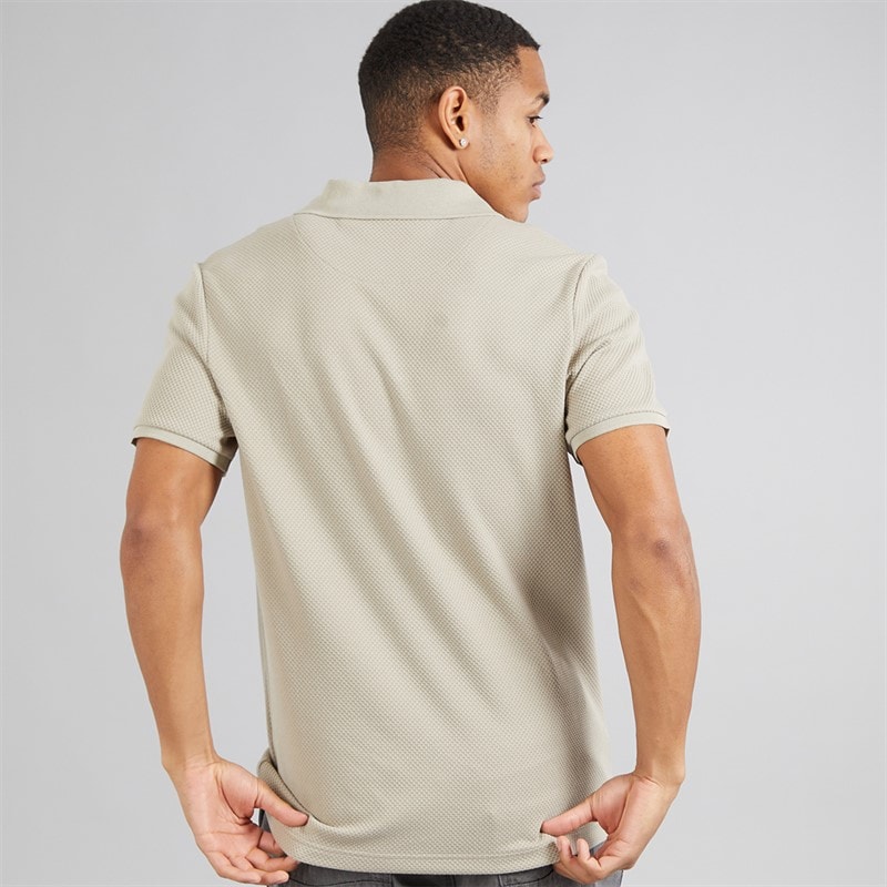 Brave Soul Mens Cadby Polo Shirt Light Sand - Image 2