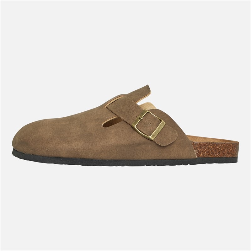 Brave Soul Mens Tivat Mule Sandals Brown - Image 2
