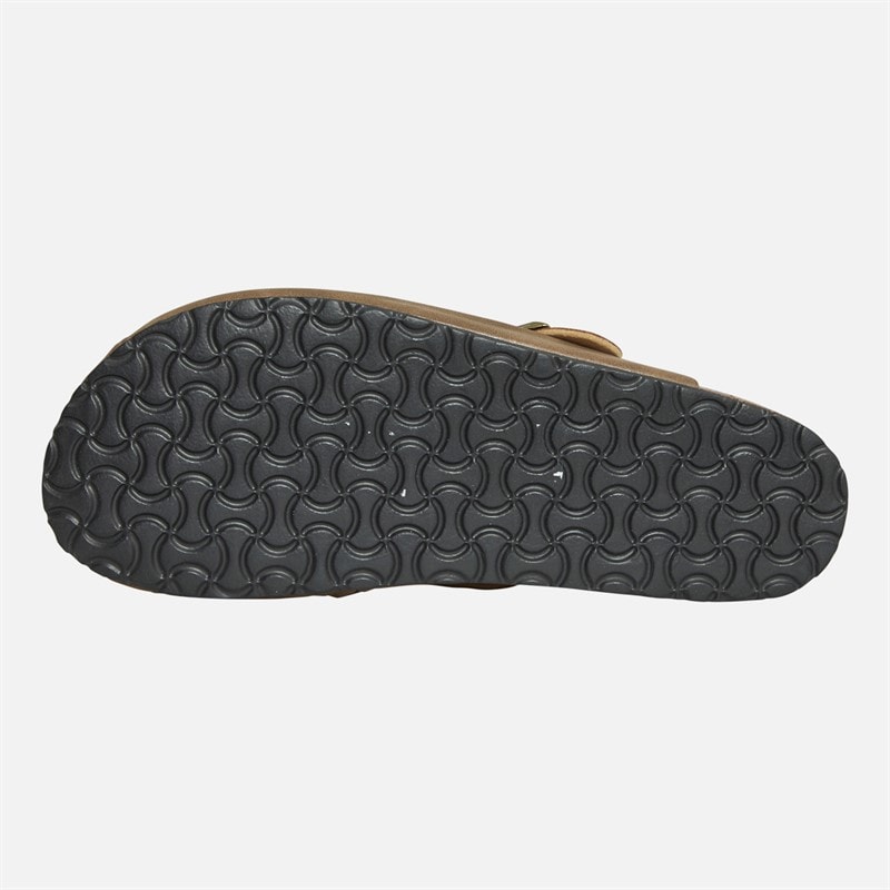 Brave Soul Mens Tivat Mule Sandals Brown - Image 3