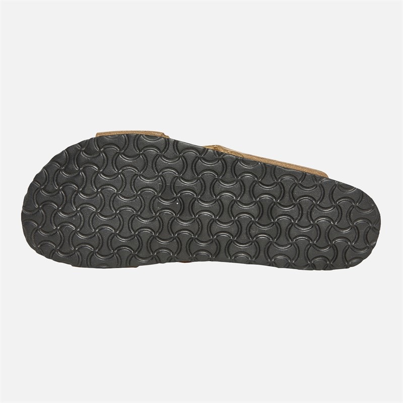 Brave Soul Mens Dawson Cross Strap Sandals Desert Taupe - Image 3