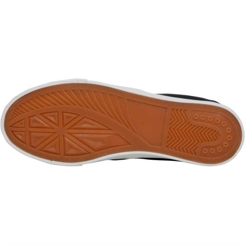 Brave Soul Womens Quilted Slip On Trainers Black/White - Image 2