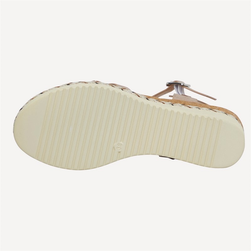 Brave Soul Womens Wedge Sandals Rose Gold Metallic - Image 3