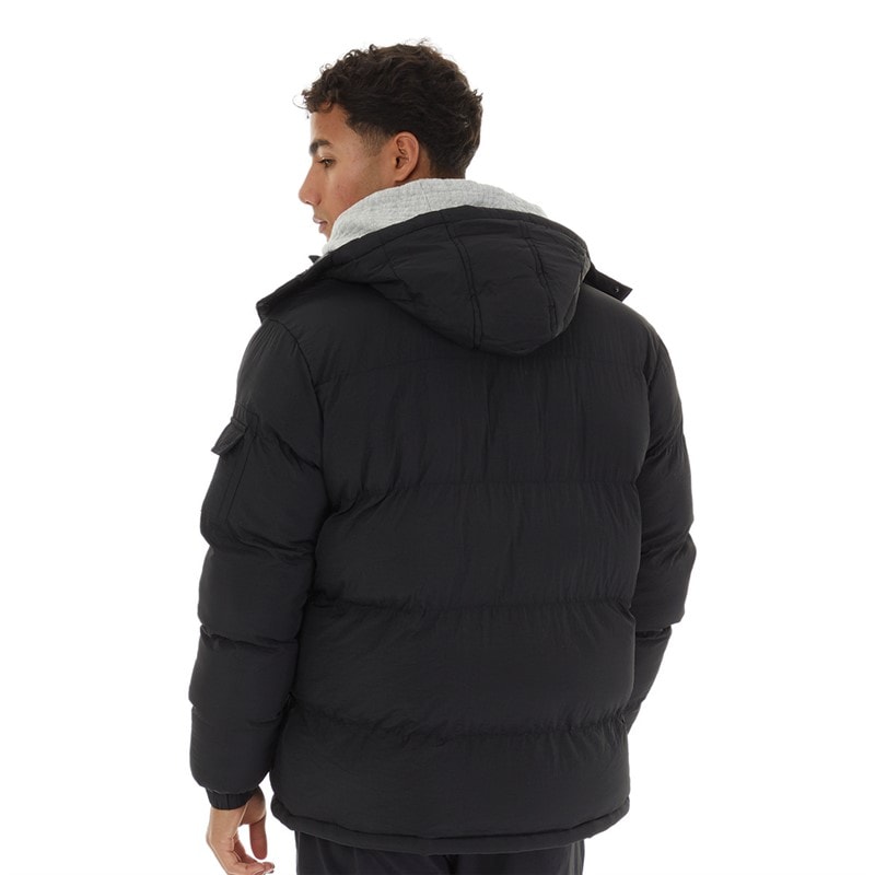 Brave Soul Mens Brockhall Puffer Jacket Black - Image 2