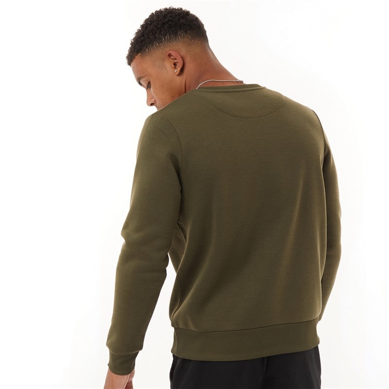 Brave Soul Mens Retina Sweatshirt Khaki - Image 2