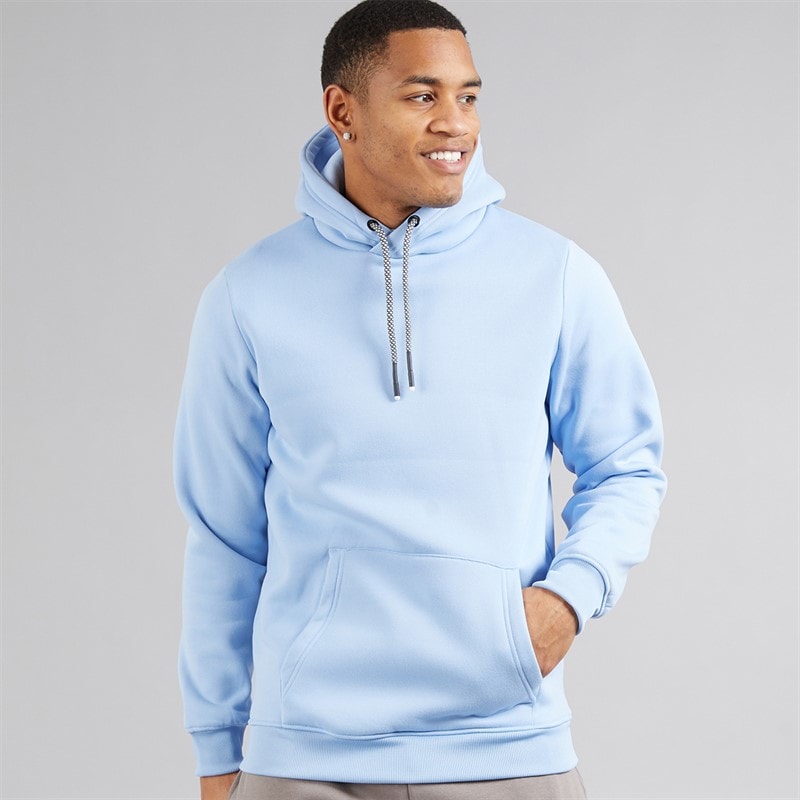 Brave Soul Mens Zoid Hoodie Cloud Blue - Image 1