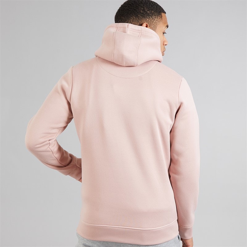 Brave Soul Mens Zoid Hoodie Dusty Pink - Image 2