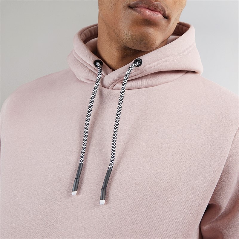 Brave Soul Mens Zoid Hoodie Dusty Pink - Image 3