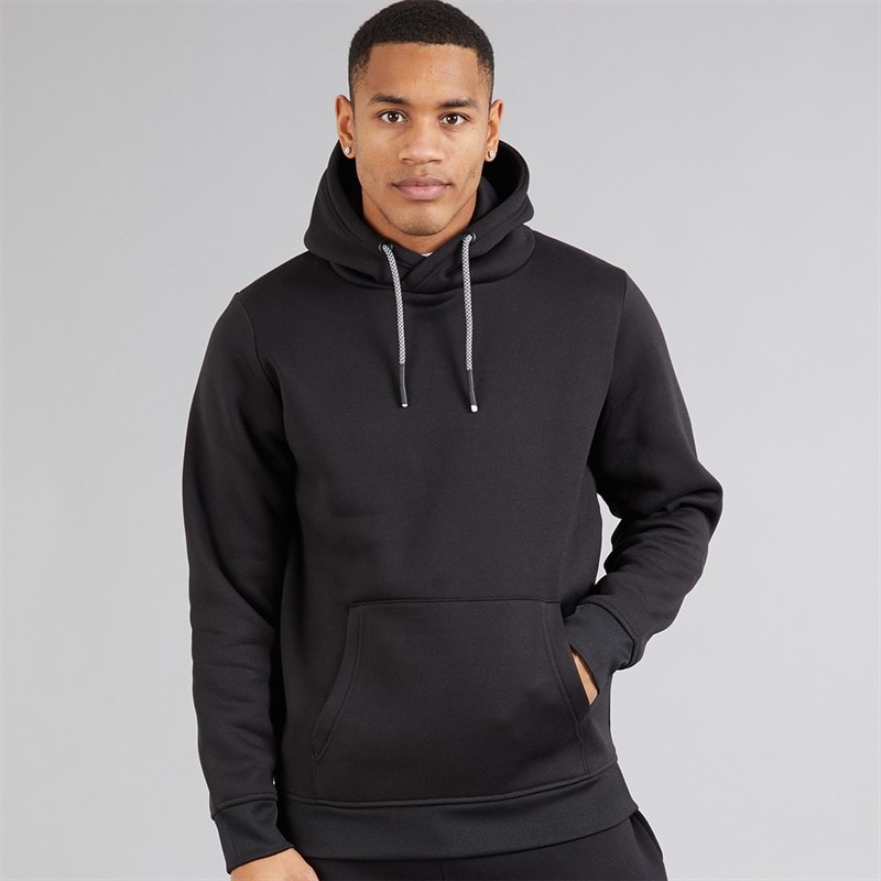 Brave Soul Mens Zoid Hoodie Jet Black