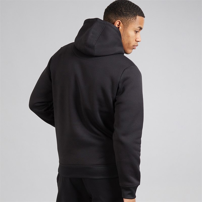 Brave Soul Mens Zoid Hoodie Jet Black - Image 2