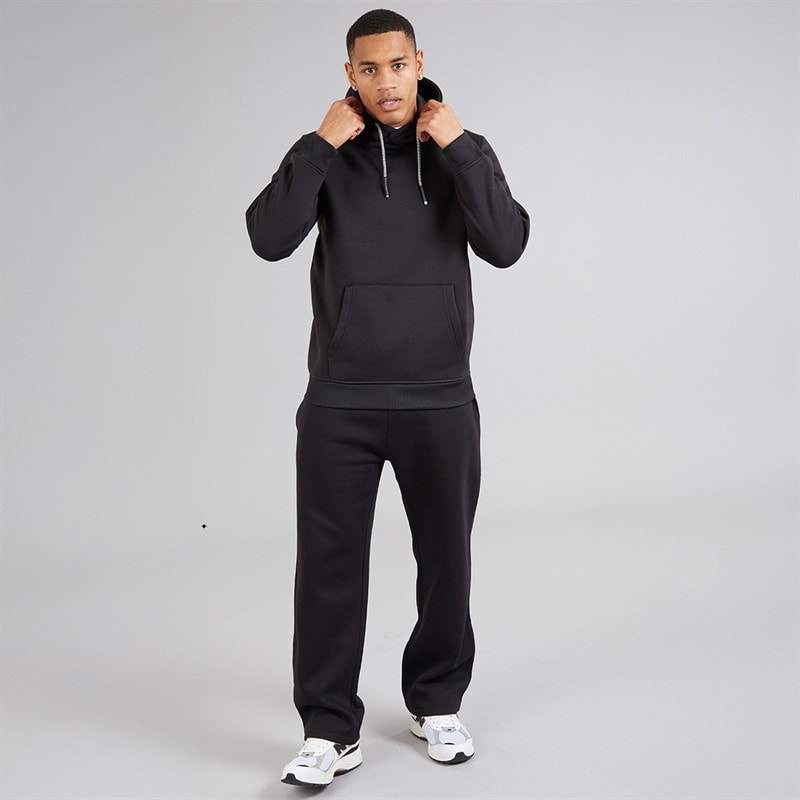 Brave Soul Mens Zoid Hoodie Jet Black - Image 4