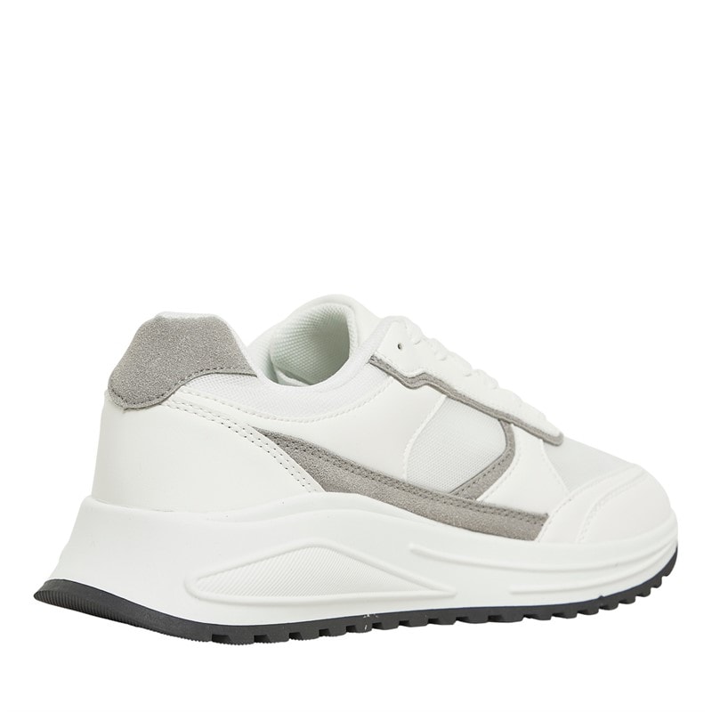 Brave Soul Mens Rango Trainers White/Grey - Image 5