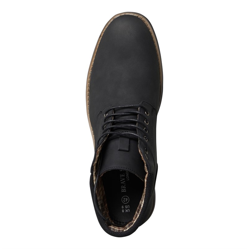 Brave Soul Mens Sawyer Boots Black - Image 4