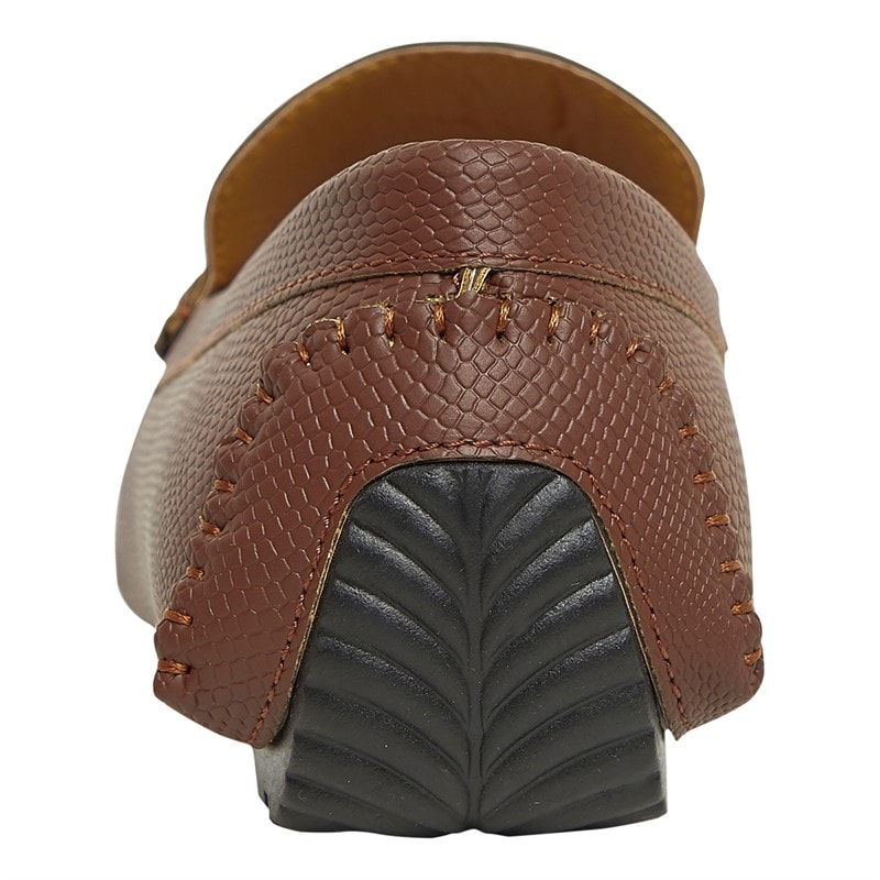Brave Soul Mens Webster Loafers Dark Tan - Image 3