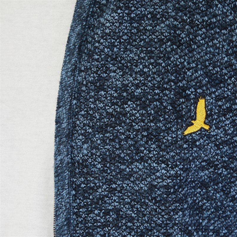 Brave Soul Mens Damir Zip Up Jumper Navy - Image 5