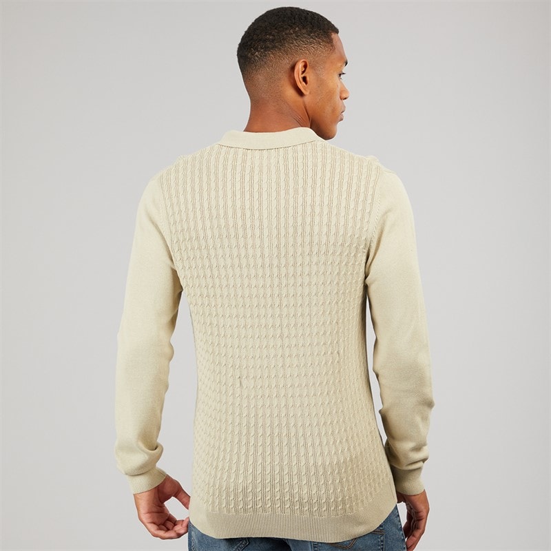 Brave Soul Mens Dillinger Jumper Barley - Image 2