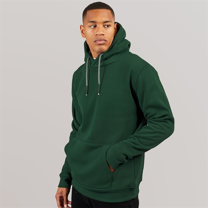 Brave Soul Mens Zoid Hoodie Hunter Green