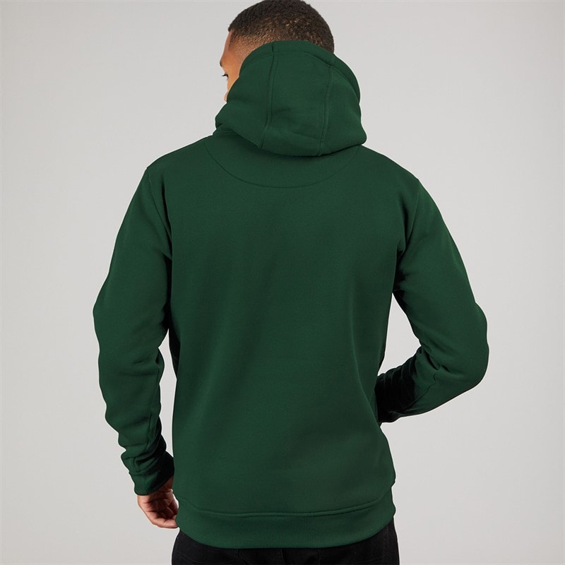 Brave Soul Mens Zoid Hoodie Hunter Green - Image 2