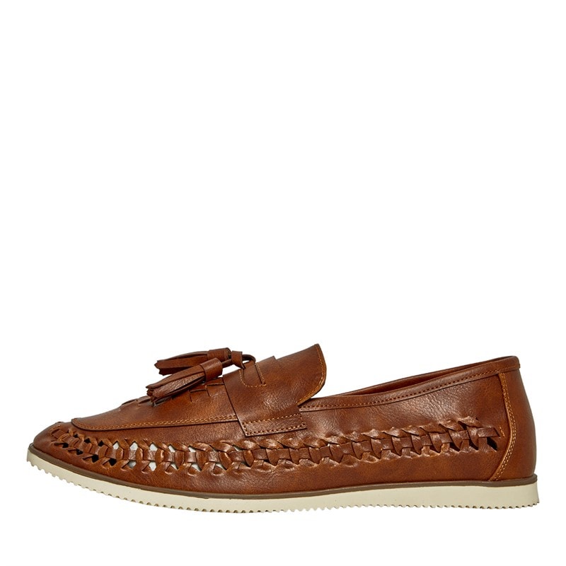 Brave Soul Mens Drift Loafers Tan