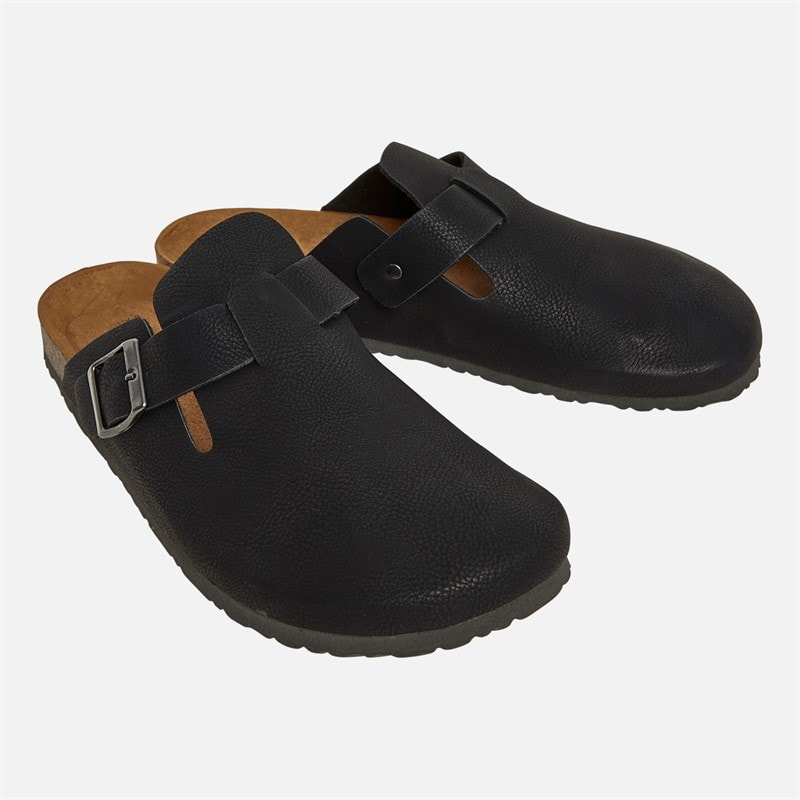 Brave Soul Mens Tivat Mule Sandals Black