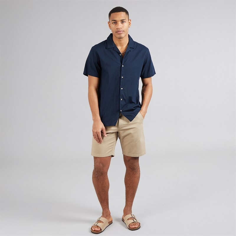Brave Soul Mens Eubank Shirt Navy - Image 4