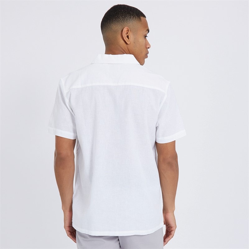 Brave Soul Mens Eubank Shirt Optic White - Image 2