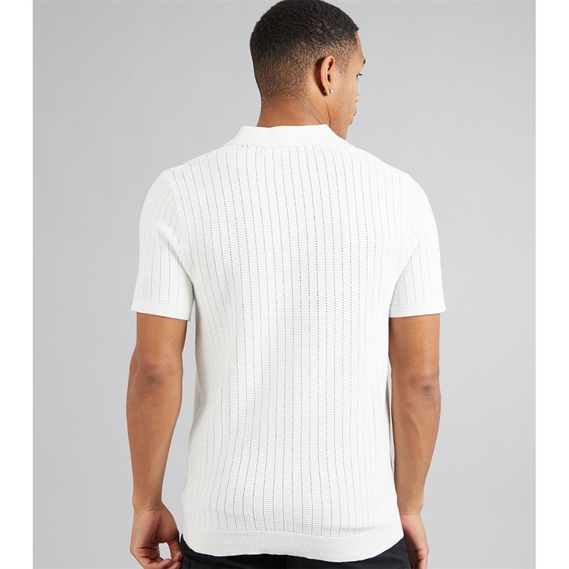 Brave Soul Mens Vinci Shirt Vintage White - Image 2