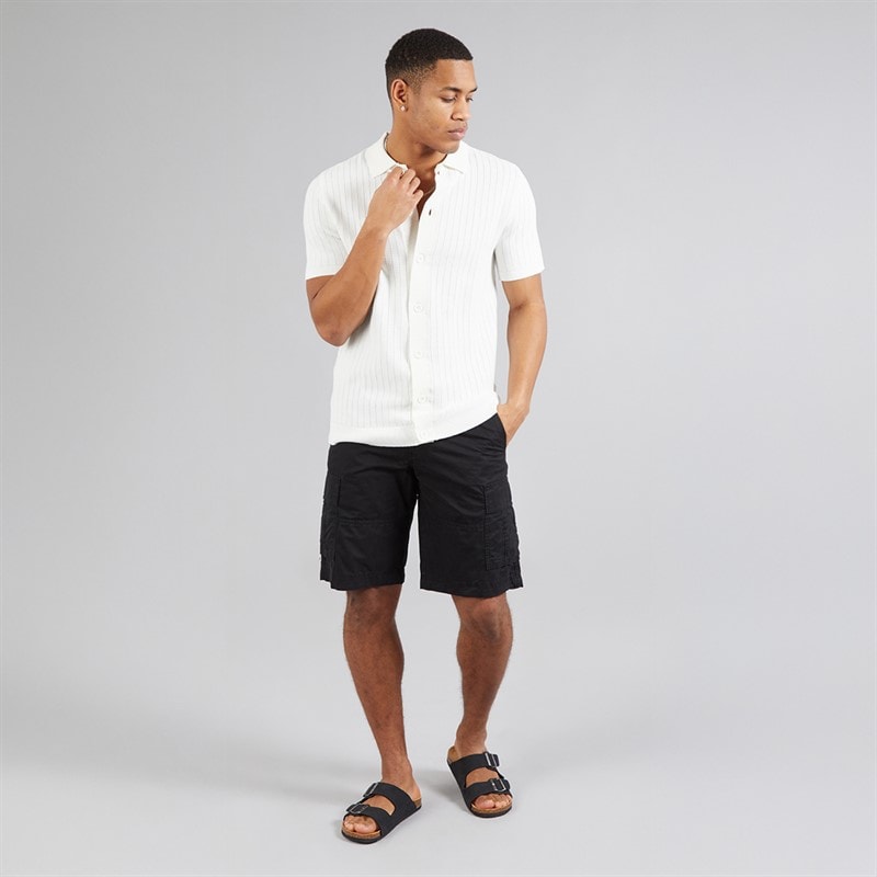 Brave Soul Mens Vinci Shirt Vintage White - Image 4