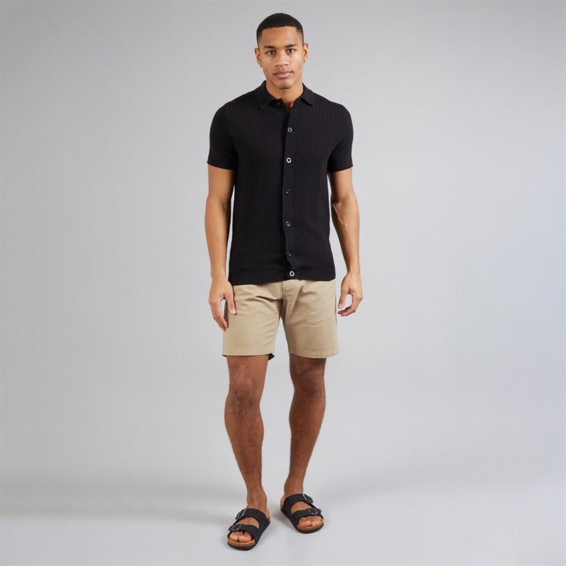 Brave Soul Mens Vinci Shirt Black - Image 4