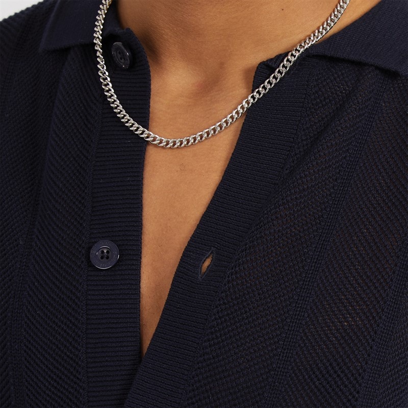 Brave Soul Mens Marco Shirt Midnight Navy - Image 3