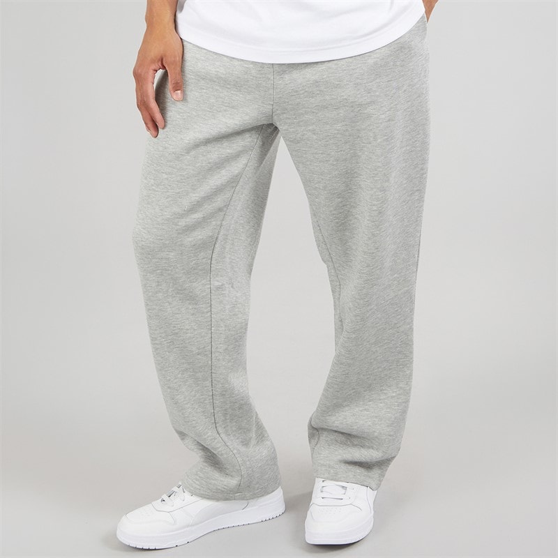 Brave Soul Mens Oversized Fit Cronus Joggers Light Grey Marl