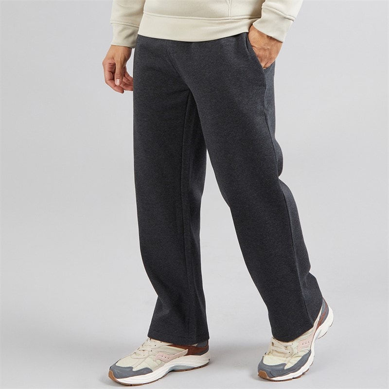 Brave Soul Mens Oversized Fit Cronus Joggers Dark Charcoal Marl