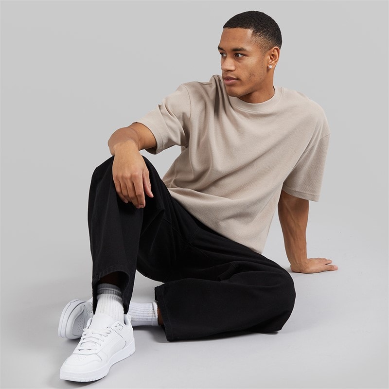 Brave Soul Mens Relaxed Fit Lao T-Shirt Light Sand - Image 3