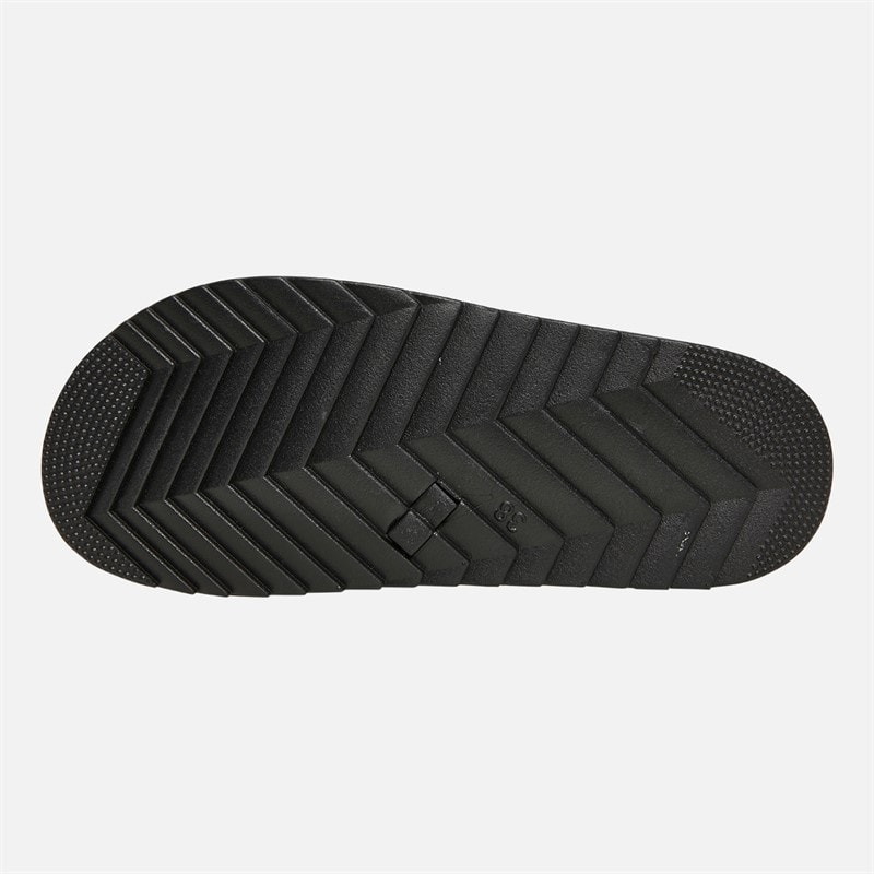 Brave Soul Womens Mae Quilted Sliders Black - Image 4