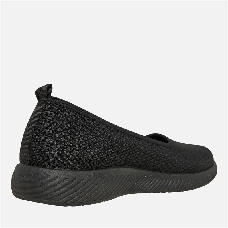 Brave Soul Womens Cali Slip On Shoes Black Mono - Image 5