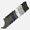 Brave Soul Boys Ten Pack Trainer Socks Multi