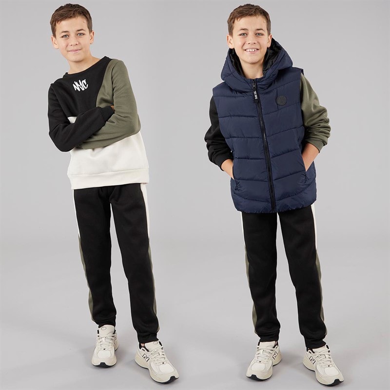 Brave Soul Boys Tracksuit And Gilet Set Multi